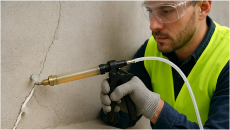 Polyurethane Crack Injection