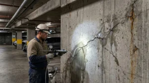 Water Leaking Through Cracks