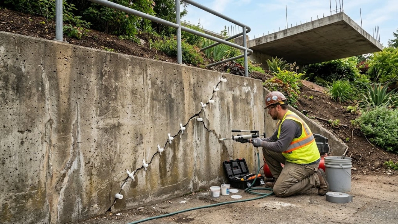 concrete crack injection in Sydney